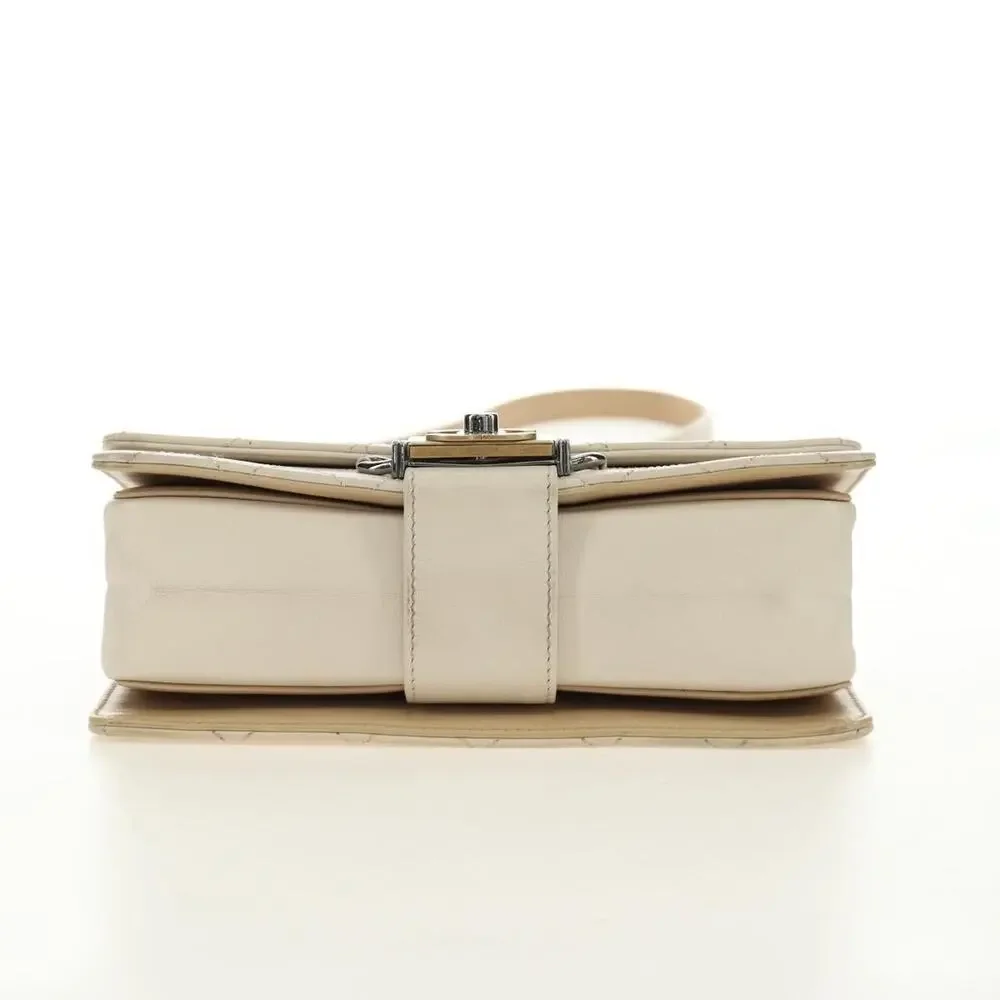 Chanel Matelasse Shoulder Bag White